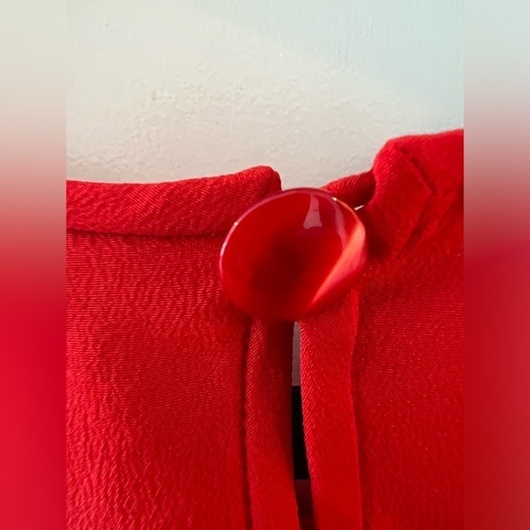 Emanuel Ungaro Parallele Paris Red Blouse - Picture 8 of 11